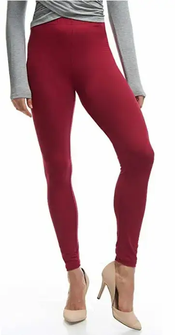 White Slim Fit Leggings Stretch Cropped Women - Image 4