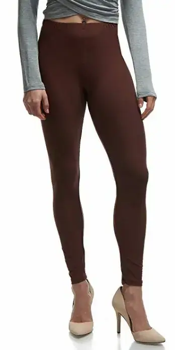 White Slim Fit Leggings Stretch Cropped Women - Image 7