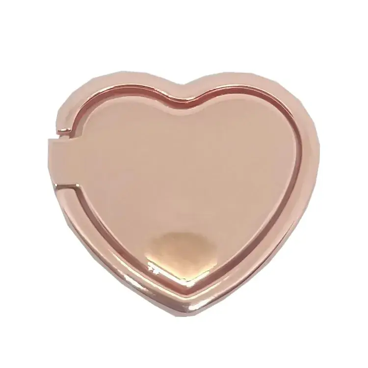 Heart Shaped Metal Mobile Phone Bracket 360 Rotating Anti-Fall Rack - Image 4