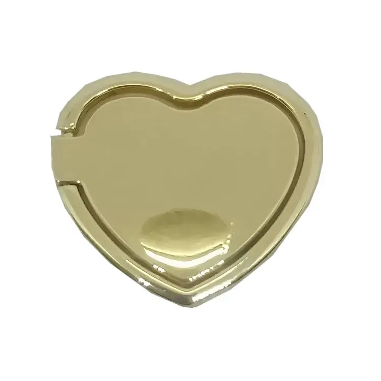 Heart Shaped Metal Mobile Phone Bracket 360 Rotating Anti-Fall Rack - Image 2
