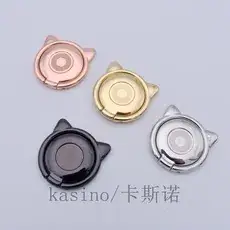 Frosted Mobile Phone Ring Buckle Round Metal Square Pocket Watch Ultra-thin Lightweight Magnetic Circular 360 Rotating Bracket — feature 3
