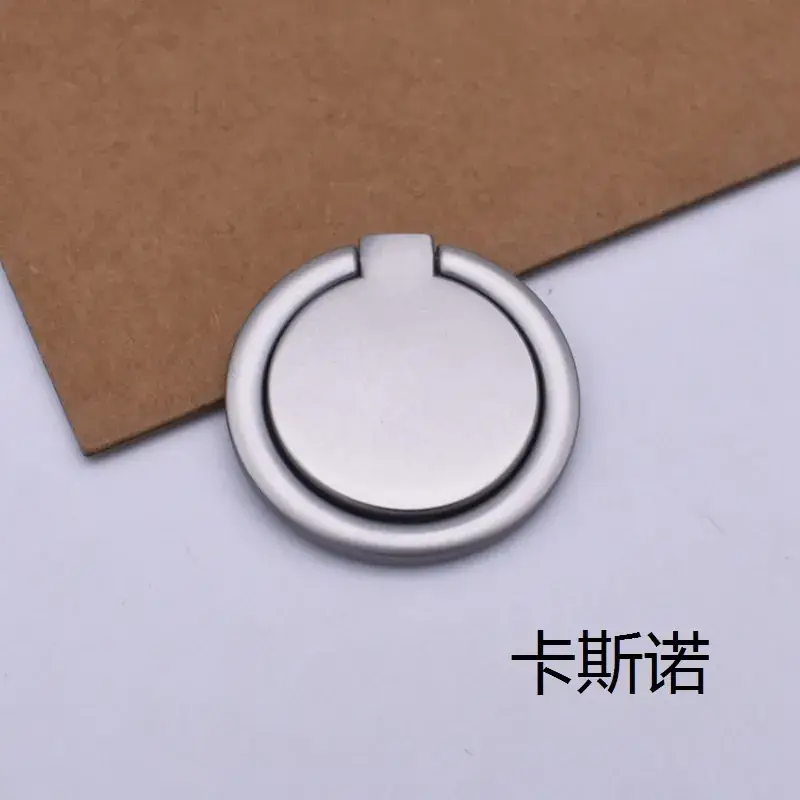 Frosted Mobile Phone Ring Buckle Round Metal Square Pocket Watch Ultra-thin Lightweight Magnetic Circular 360 Rotating Bracket