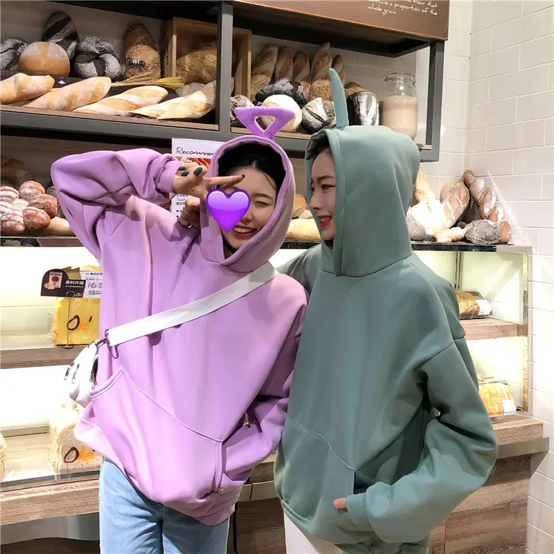 Tencel Hooded Fleece Sweater Women's Casual Coat 2018 - Image 6