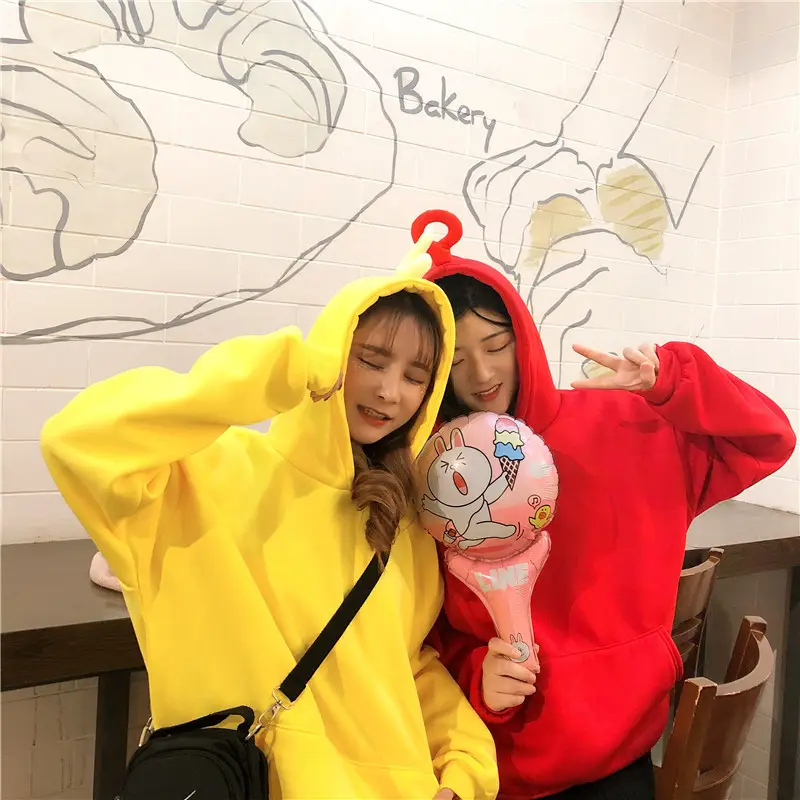 Tencel Hooded Fleece Sweater Women's Casual Coat 2018 - Image 7