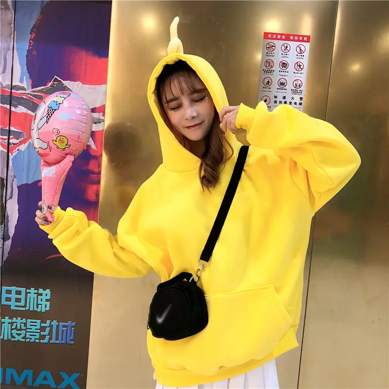 Tencel Hooded Fleece Sweater Women's Casual Coat 2018 - Image 8