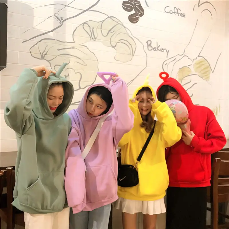 Tencel Hooded Fleece Sweater Women's Casual Coat 2018 - Image 9