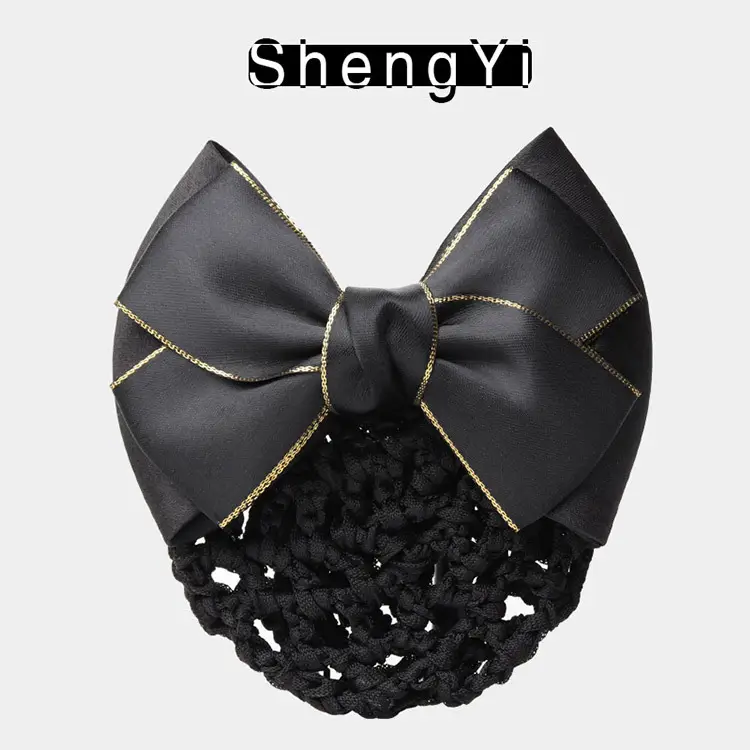 Blue Bow Hair Net for Lady's Hairnet Bag — feature 5