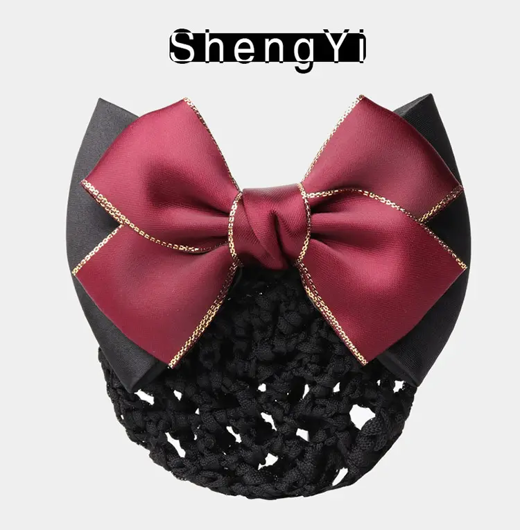 Blue Bow Hair Net for Lady's Hairnet Bag — feature 6