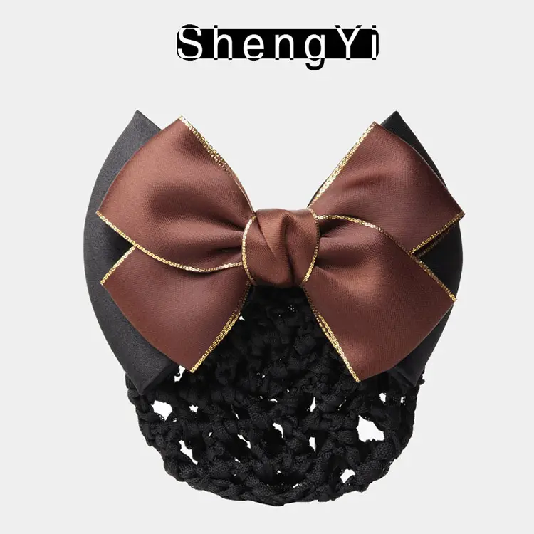 Blue Bow Hair Net for Lady's Hairnet Bag — feature 7