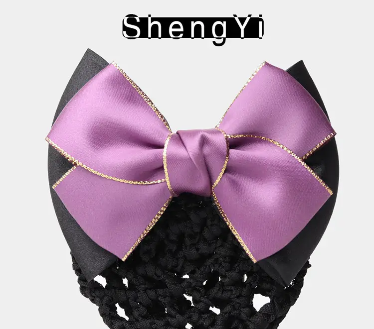 Blue Bow Hair Net for Lady's Hairnet Bag — feature 8