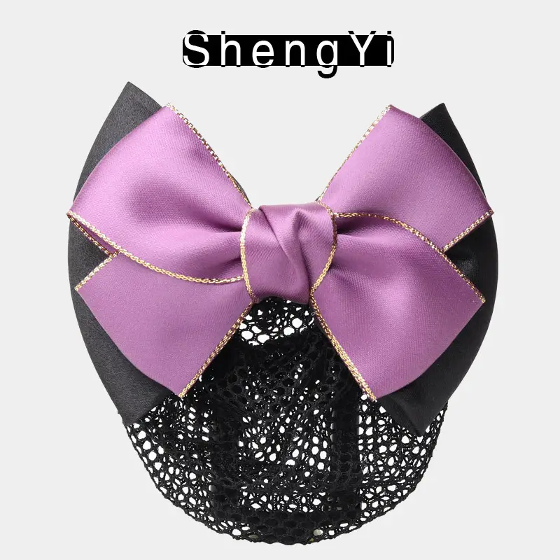 Blue Bow Hair Net for Lady's Hairnet Bag - Image 10