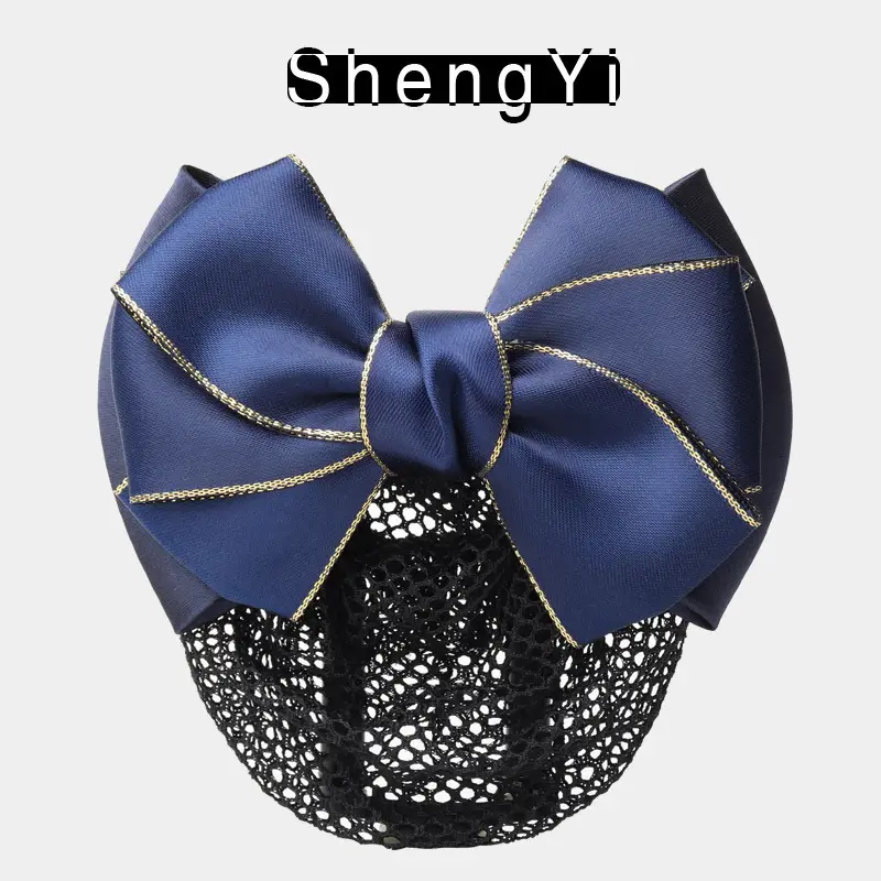 Blue Bow Hair Net for Lady's Hairnet Bag - Image 12