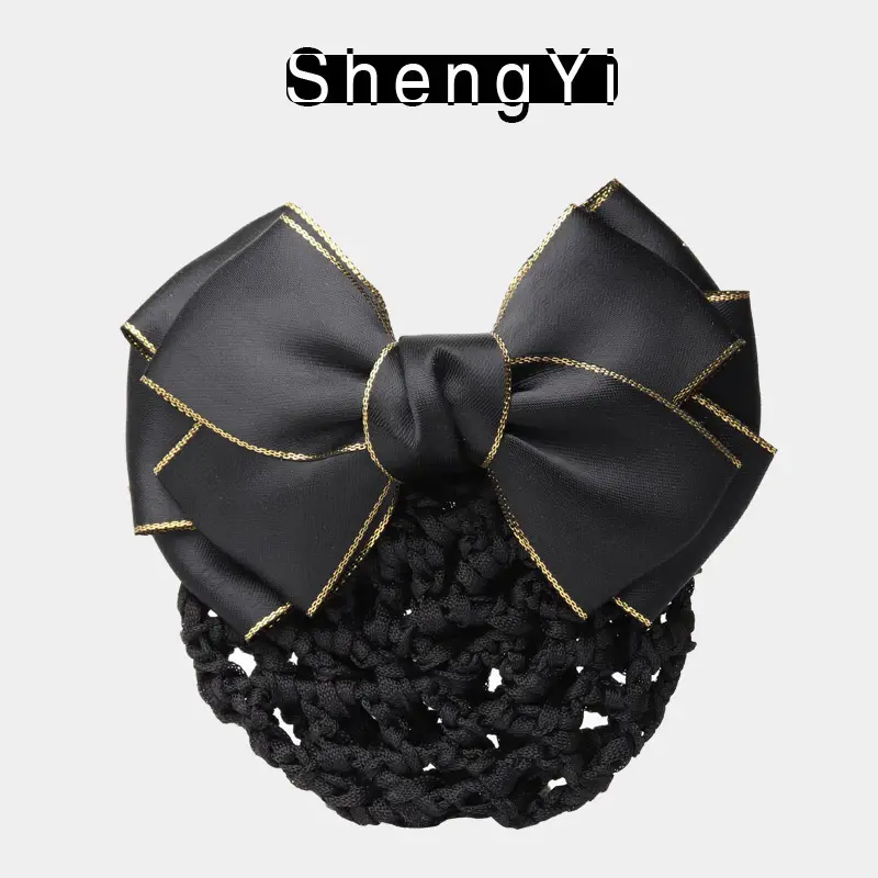 Blue Bow Hair Net for Lady's Hairnet Bag - Image 13