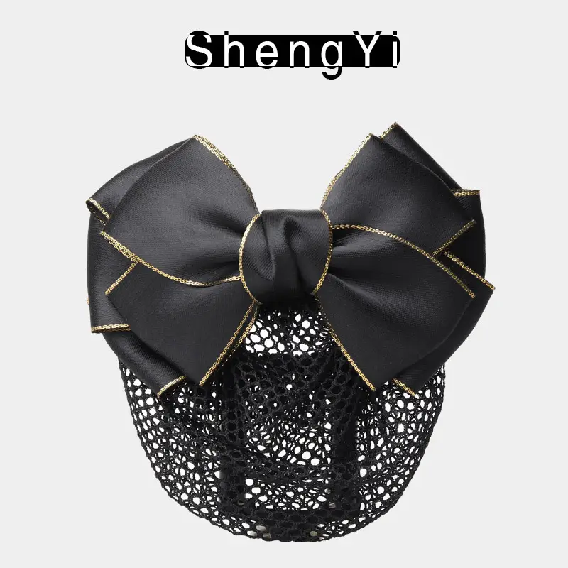 Blue Bow Hair Net for Lady's Hairnet Bag - Image 14