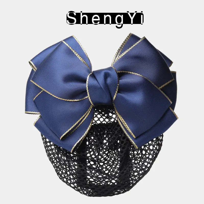 Blue Bow Hair Net for Lady's Hairnet Bag - Image 16
