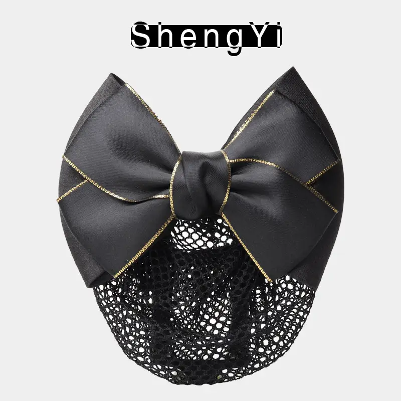 Blue Bow Hair Net for Lady's Hairnet Bag - Image 2