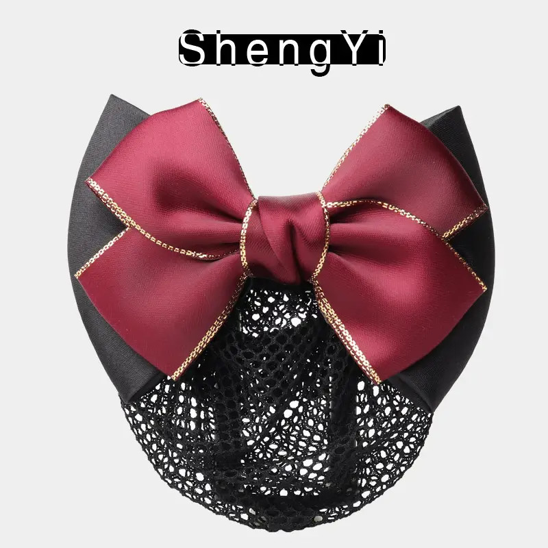 Blue Bow Hair Net for Lady's Hairnet Bag - Image 4
