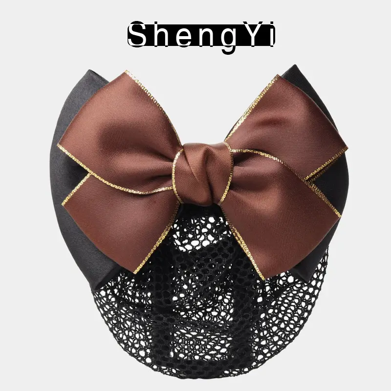 Blue Bow Hair Net for Lady's Hairnet Bag - Image 6