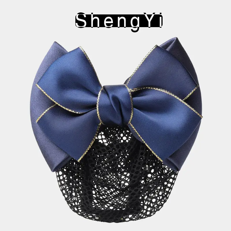 Blue Bow Hair Net for Lady's Hairnet Bag - Image 8