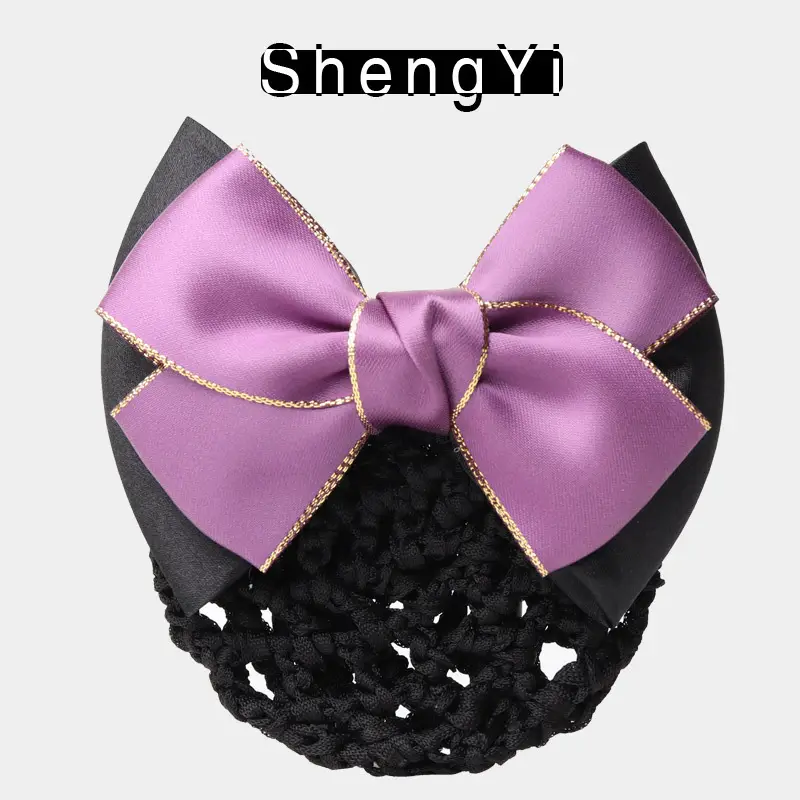 Blue Bow Hair Net for Lady's Hairnet Bag - Image 9
