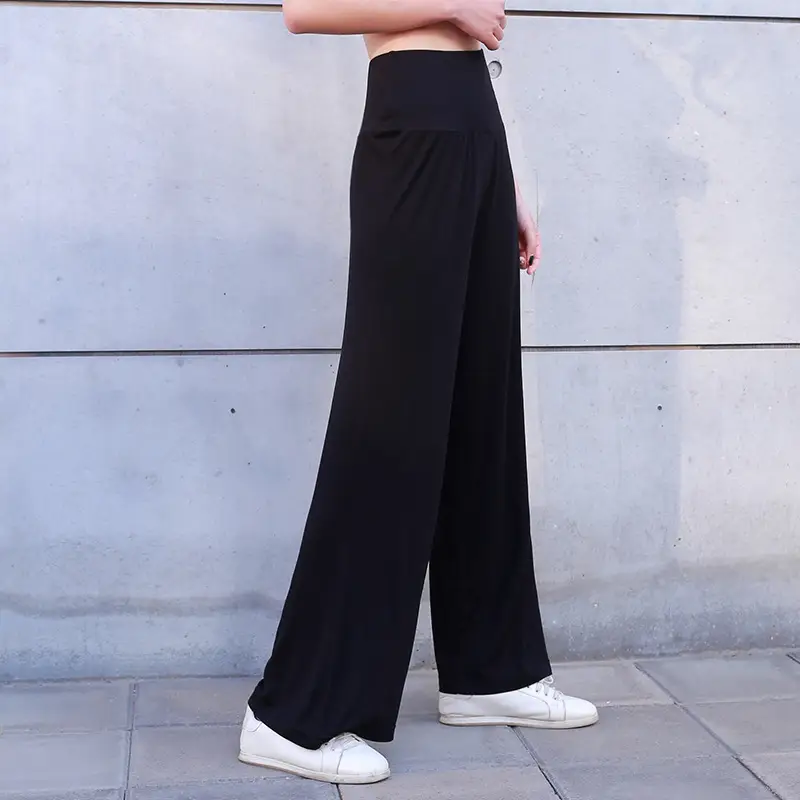 Black Wide Leg Pants for Women Spring 2020 - Image 8