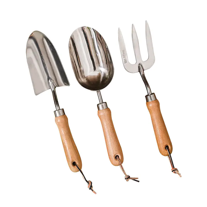 Stainless Steel Gardening Tool Set, Cross-Border Amazon Garden Planting Tools, Gardening Shovel Three-Piece Set