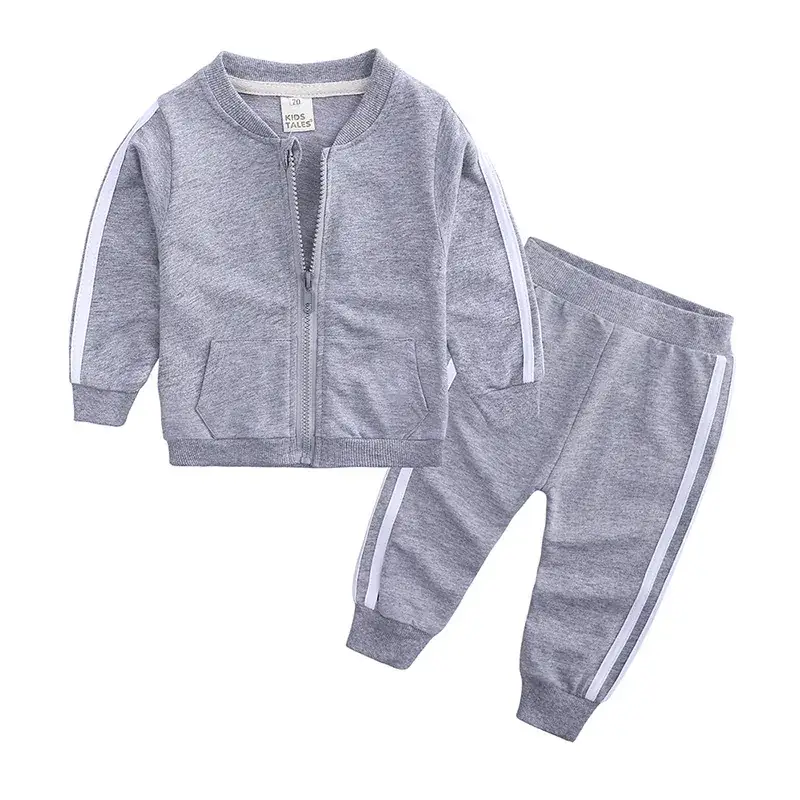 Yellow Cotton Pull-Over Track Suit for Kids 2-Piece Set - Image 3