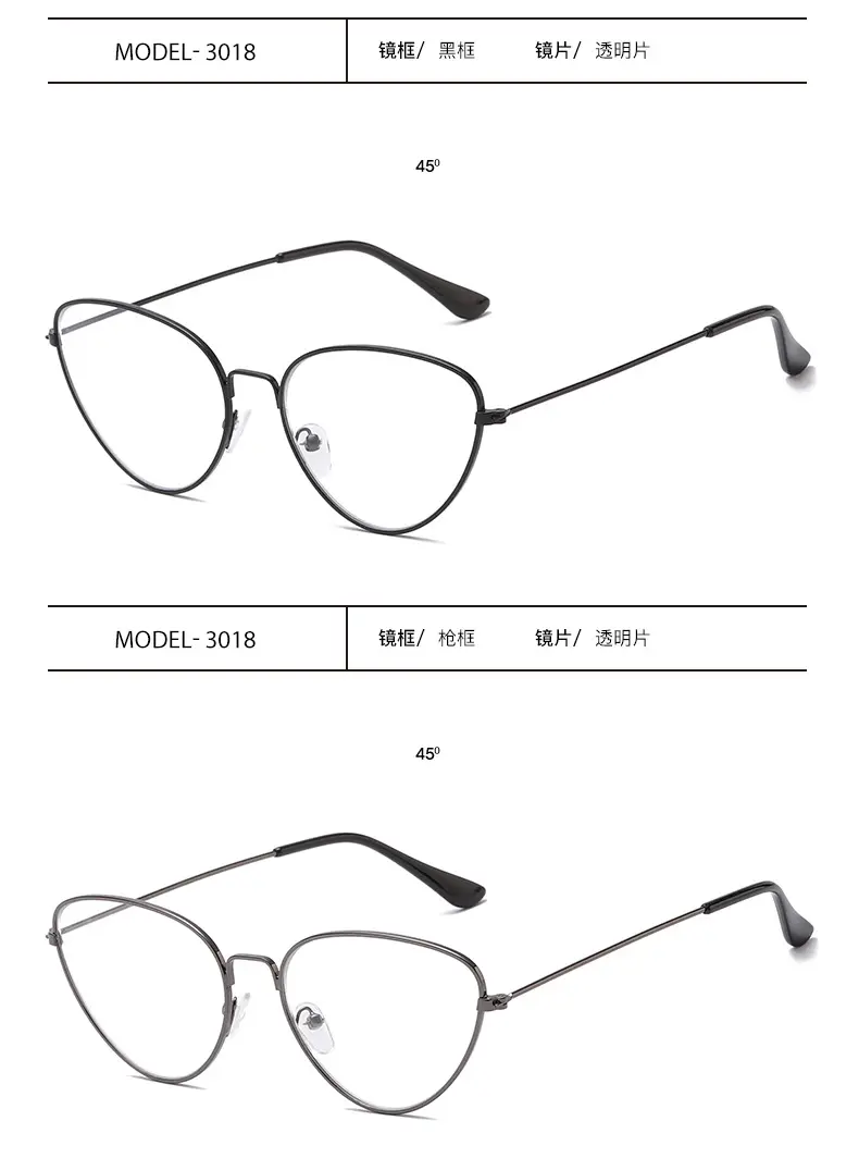 Pink Cat Eye Metal Sunglasses Ocean Style — feature 12