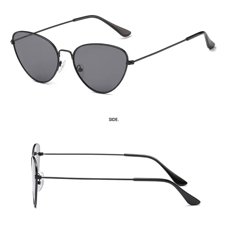 Pink Cat Eye Metal Sunglasses Ocean Style — feature 8