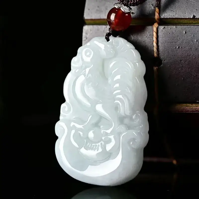 12 Zodiac Jade Pendant White Natural Jade