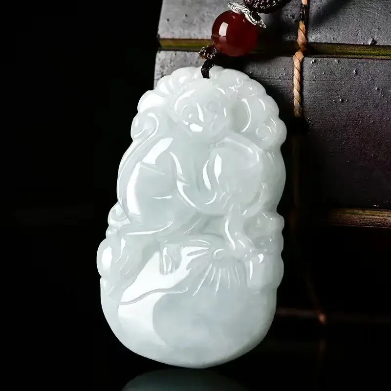 12 Zodiac Jade Pendant White Natural Jade