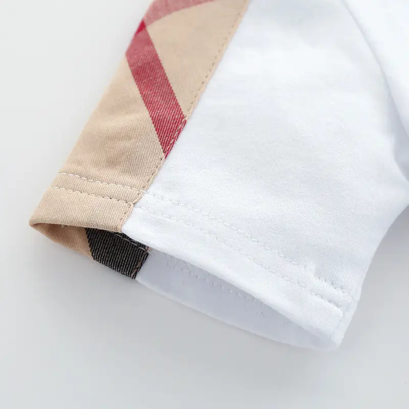 Baby Cotton Short Sleeve Shorts Suit White 3 Months