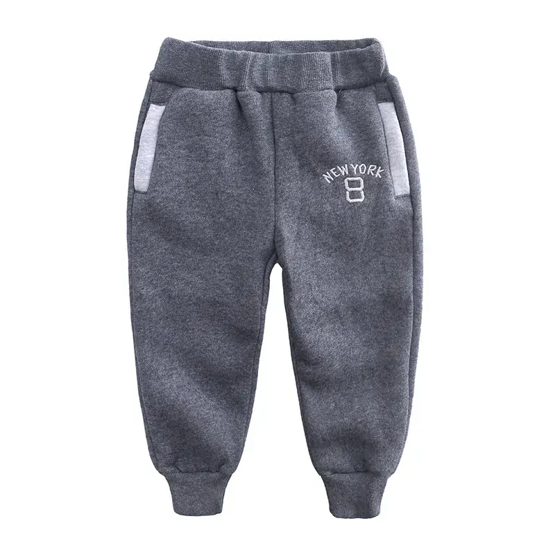 2025 Kids Fleece Sweatpants Grey Newborn Boys Girls - Image 4