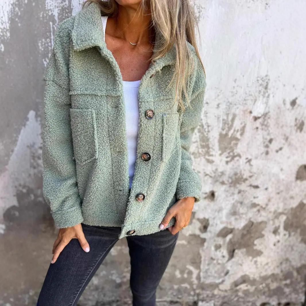 Women Grey Knit Zipper Pullover Sweater Jacket Long Sleeve — feature 13