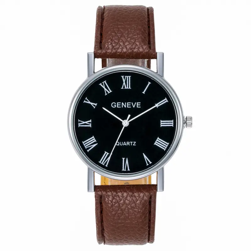 Factory Direct Sales Roman Numeral Dial Men's Student Business Casual Fashion Trendy Gift Watch Watch Dial