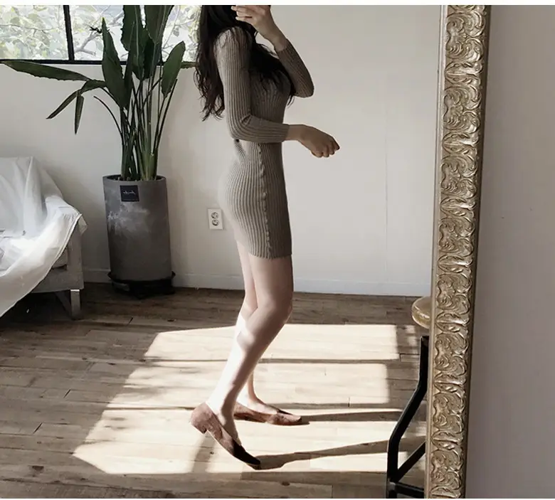 Korean Knitted Slim Fit Sweater T-Shirt Women — feature 14