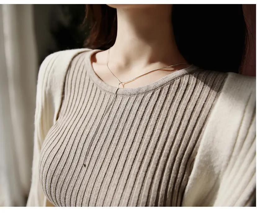 Korean Knitted Slim Fit Sweater T-Shirt Women — feature 25