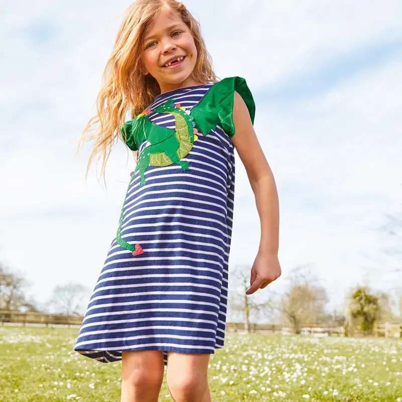 Purple Fairy Embroidered Girls Dress Summer - Image 16