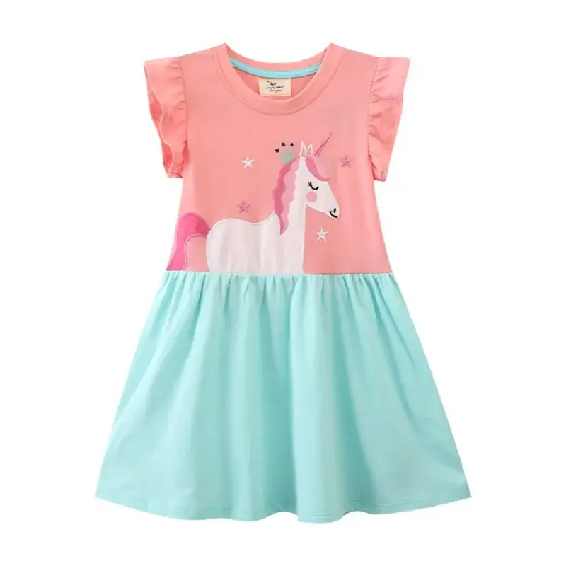 Purple Fairy Embroidered Girls Dress Summer - Image 14