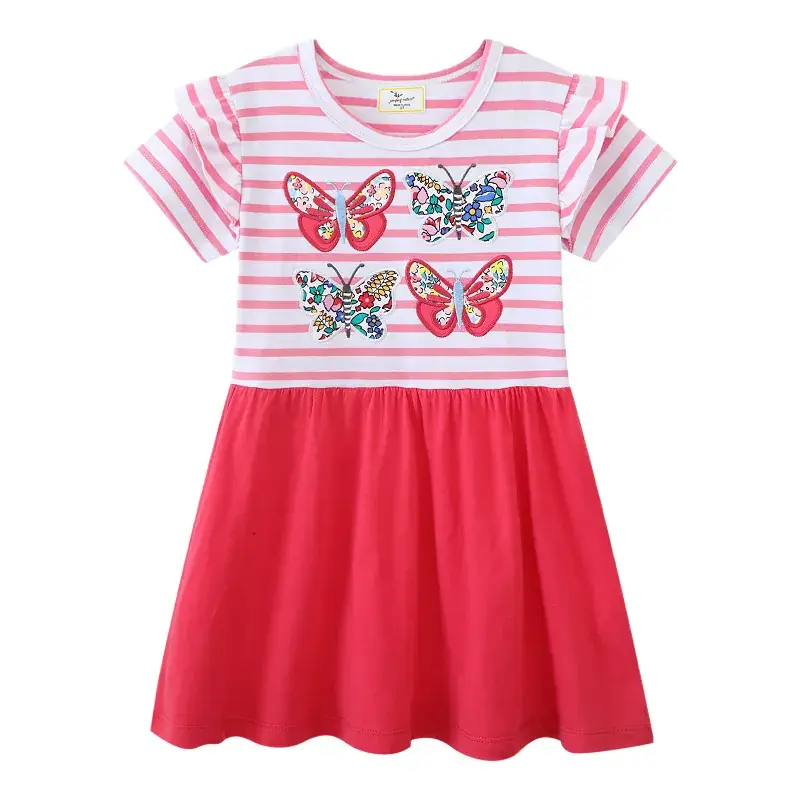 Purple Fairy Embroidered Girls Dress Summer - Image 15