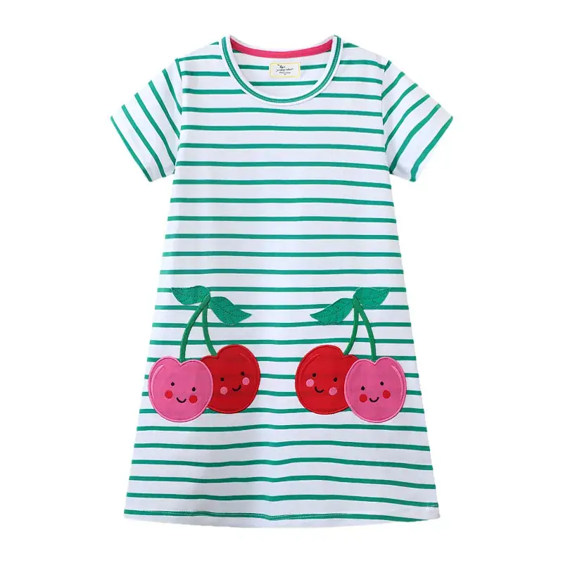 Purple Fairy Embroidered Girls Dress Summer - Image 3