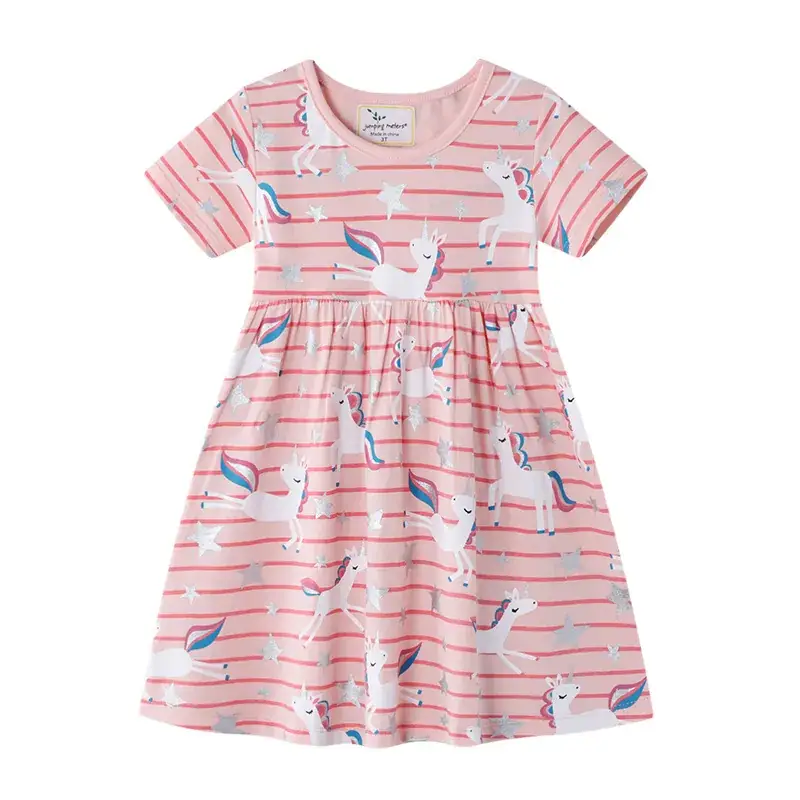 Purple Fairy Embroidered Girls Dress Summer - Image 4