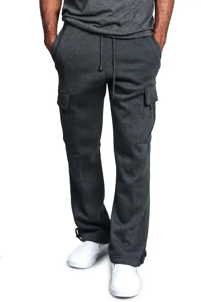 Men's Multi-Pocket Loose Straight Pants 2019 - Image 8