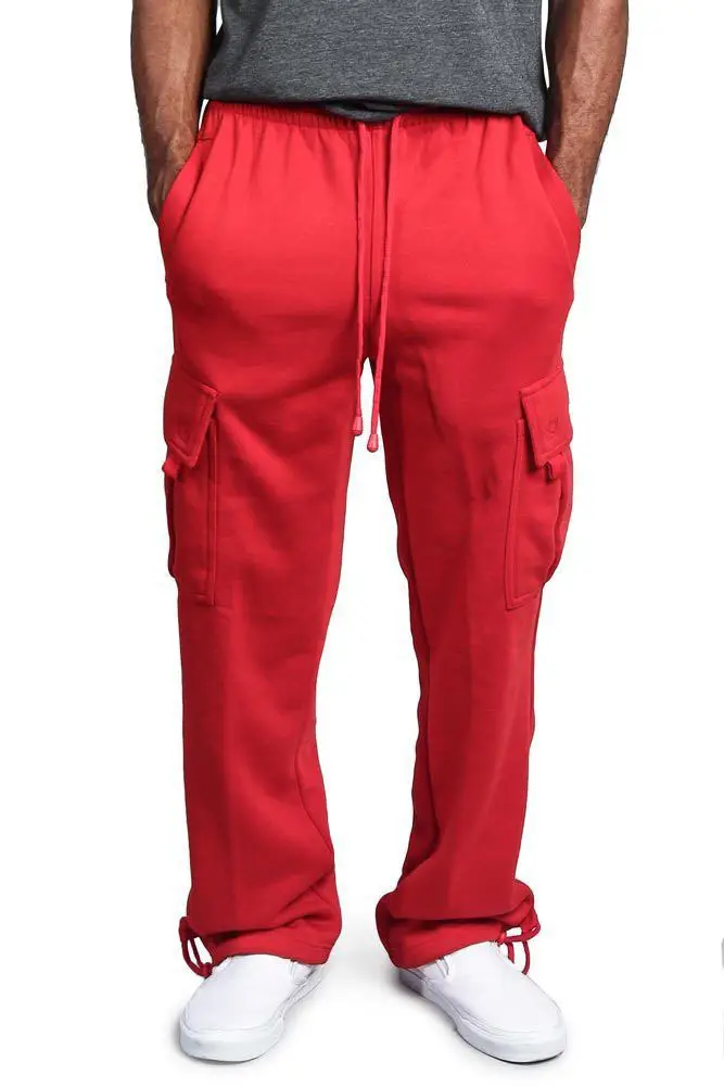 Men's Multi-Pocket Loose Straight Pants 2019 - Image 10