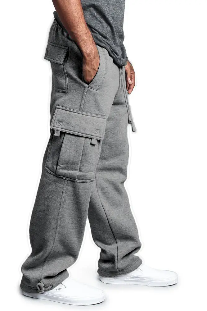 Men's Multi-Pocket Loose Straight Pants 2019 — feature 14