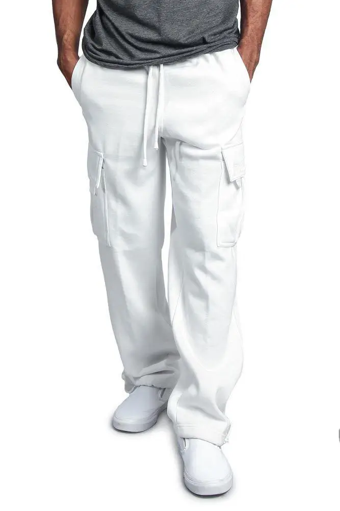 Men's Multi-Pocket Loose Straight Pants 2019 — feature 25