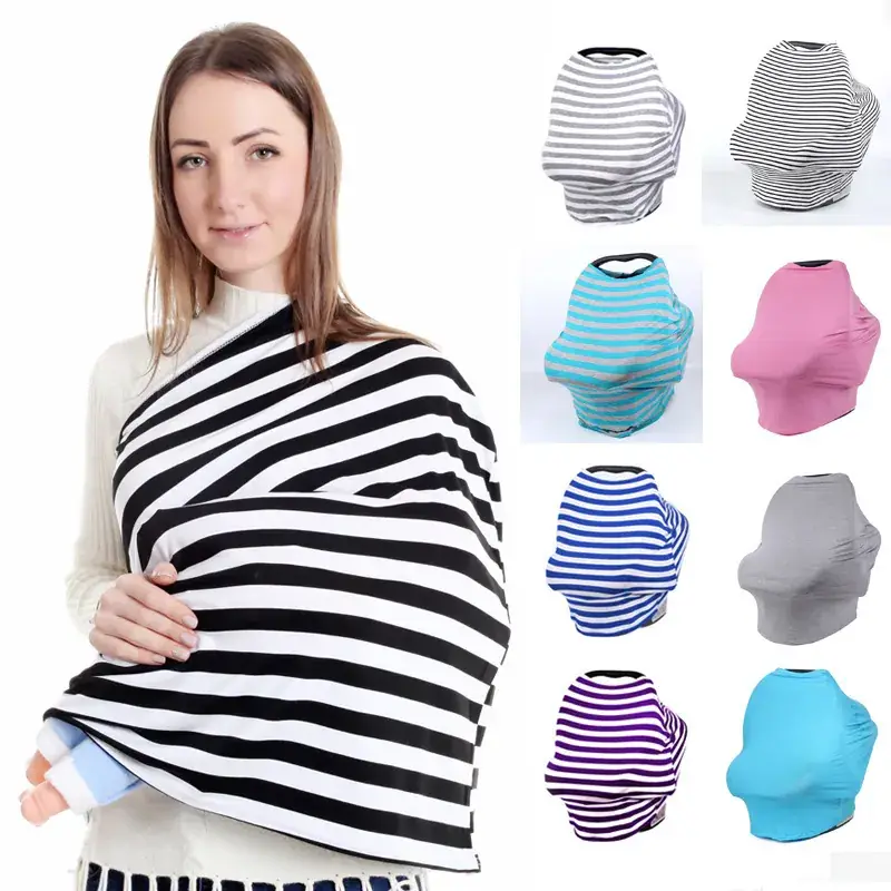 White Striped Anti-Running Baby Towel 1.5x1.5cm - Image 24