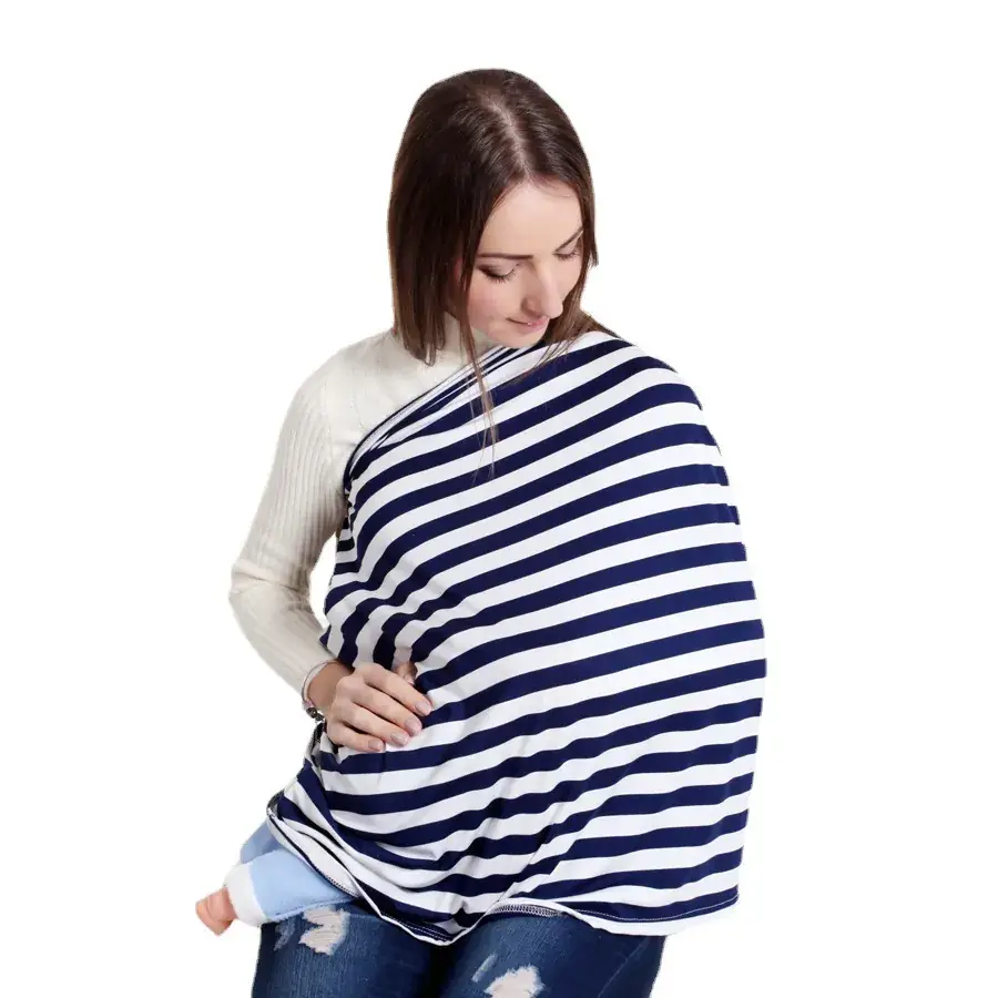 White Striped Anti-Running Baby Towel 1.5x1.5cm - Image 25