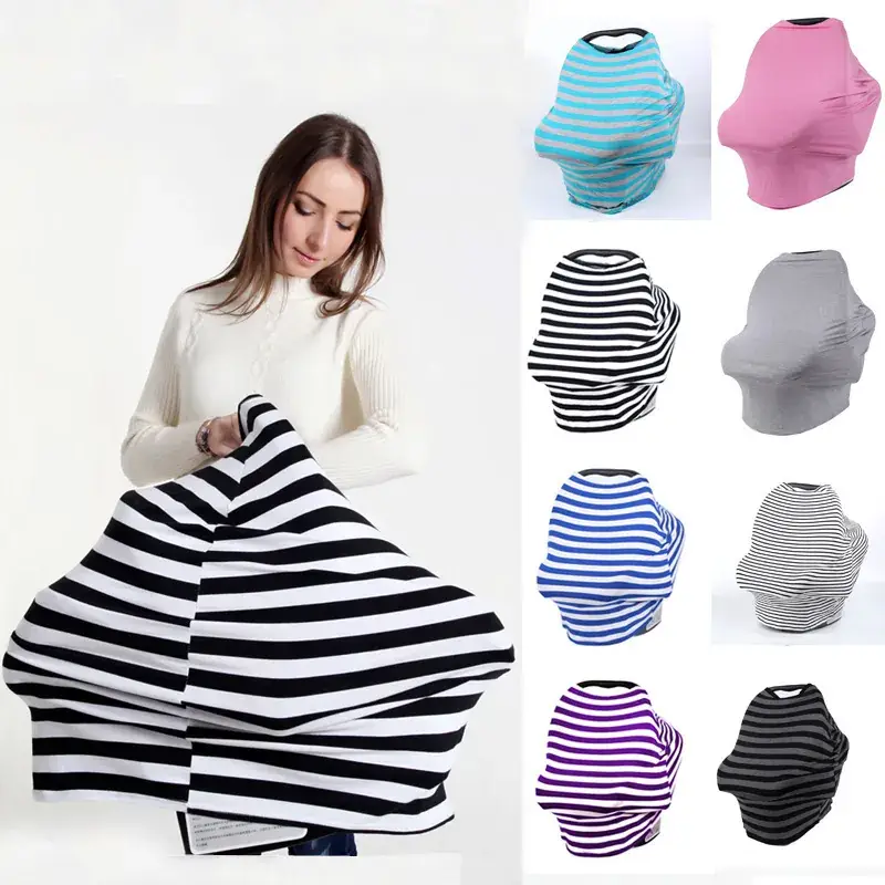 White Striped Anti-Running Baby Towel 1.5x1.5cm - Image 26