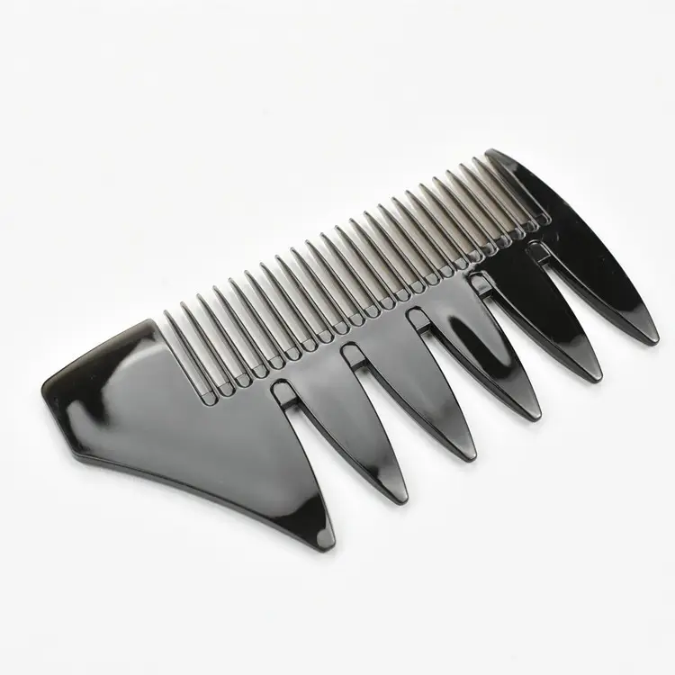 Factory Direct Retro Oil Comb Men's Big Tooth Back Texture Double-Sided Insert Wide Tooth